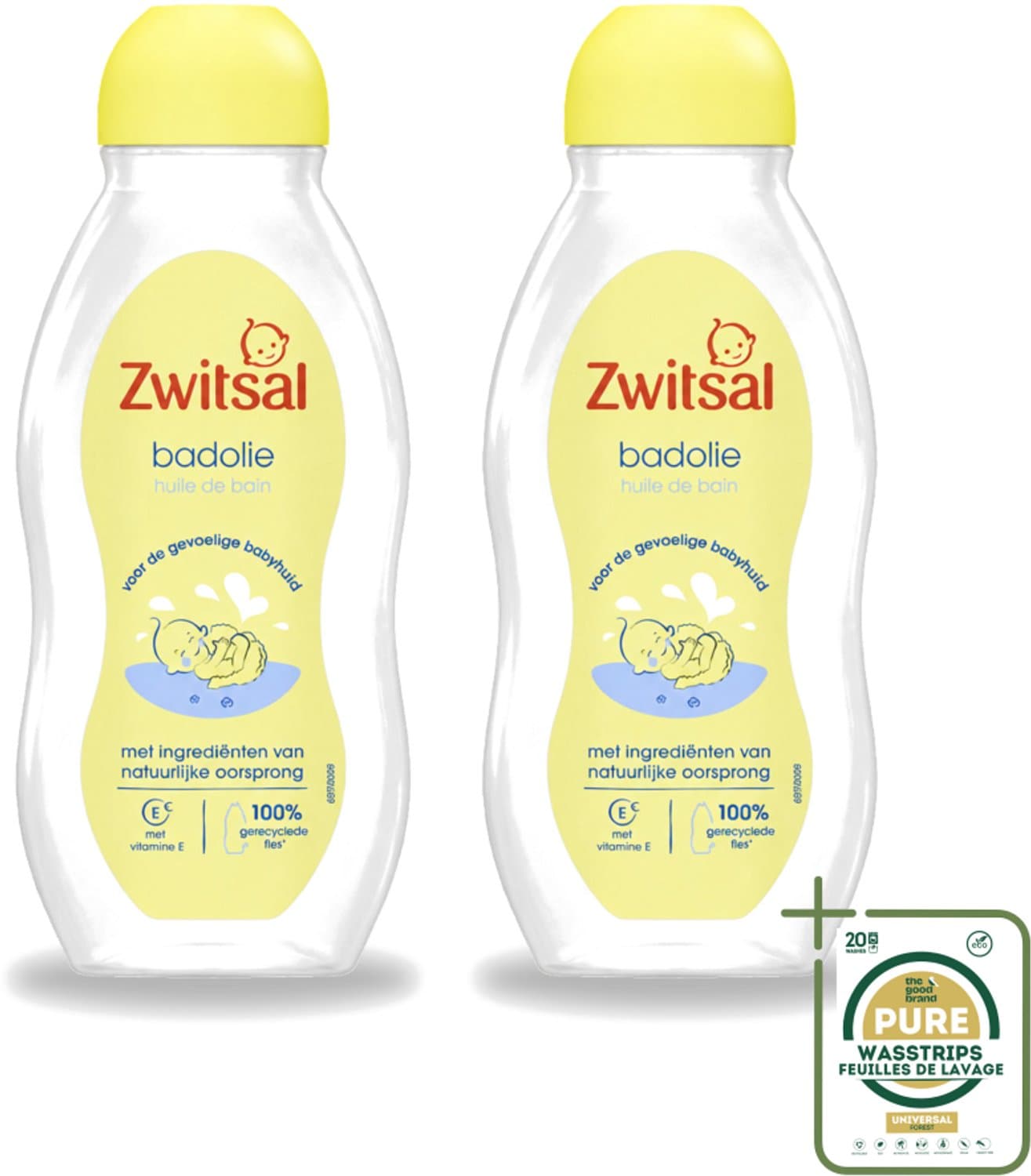 2 x Zwitsal - Badolie - Verzorgend - Voor de Droge Huid - 200 ml - Badolie Voor Baby - Droge Huid - Babyhuid Verzorging - Badolie Voor Gevoelige Huid - Hydraterende Badolie