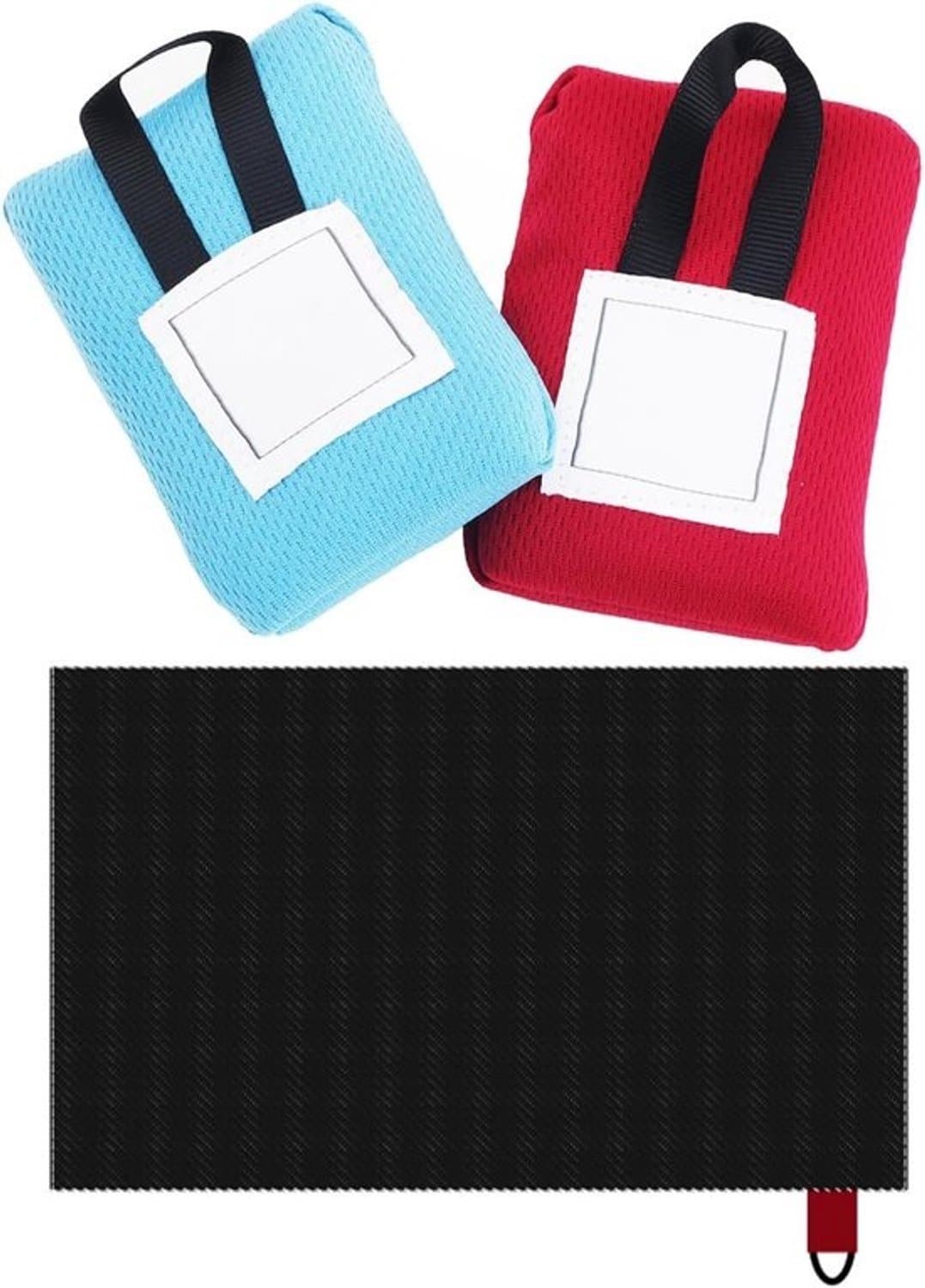 Picknickkleedset - opvouwbare mat - buitenactiviteiten - waterdicht en zandvrij - 2 stuks 110x70cm - rood blauw