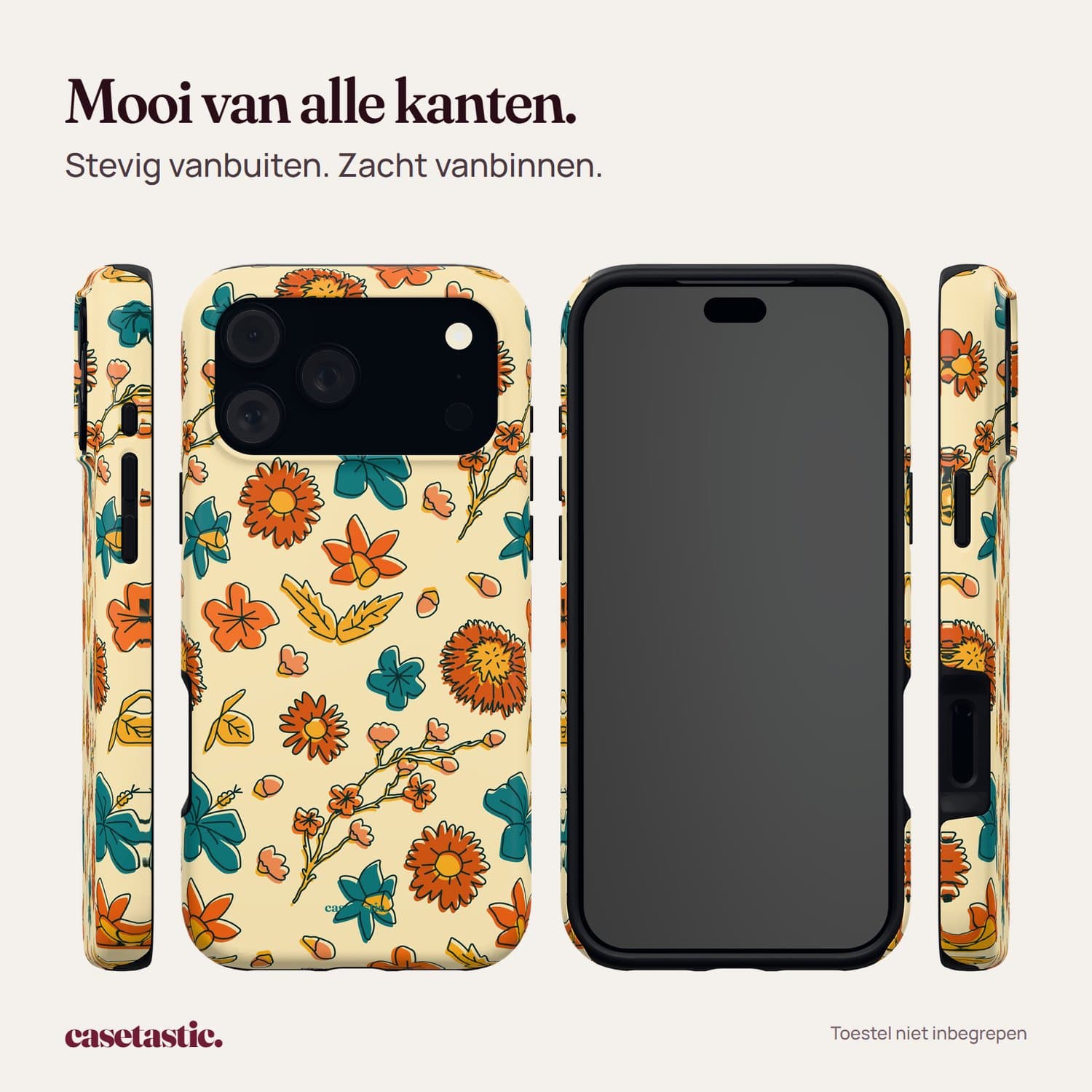 Casetastic Hoesje Geschikt voor Apple iPhone 18 Pro Max/17 Pro Max - Stijlvolle Beschermende Duo-layer Case - Boranisch veld