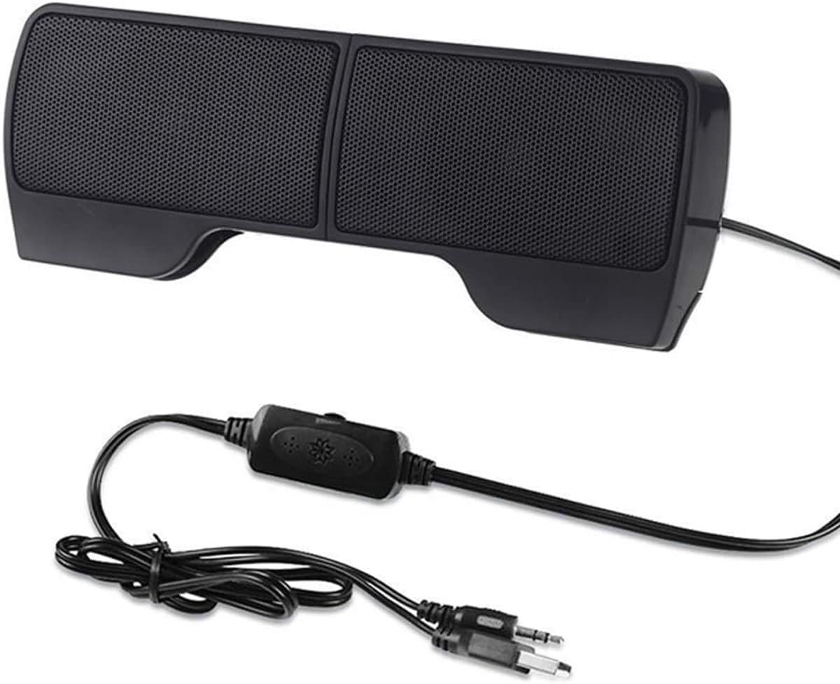 Mini Draagbare Luidspreker 6W voor Laptop met 3,5 mm Aansluiting - Perfect voor Onderweg