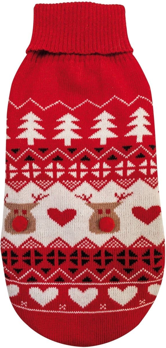 Croci hondentrui xmas deer happy rood