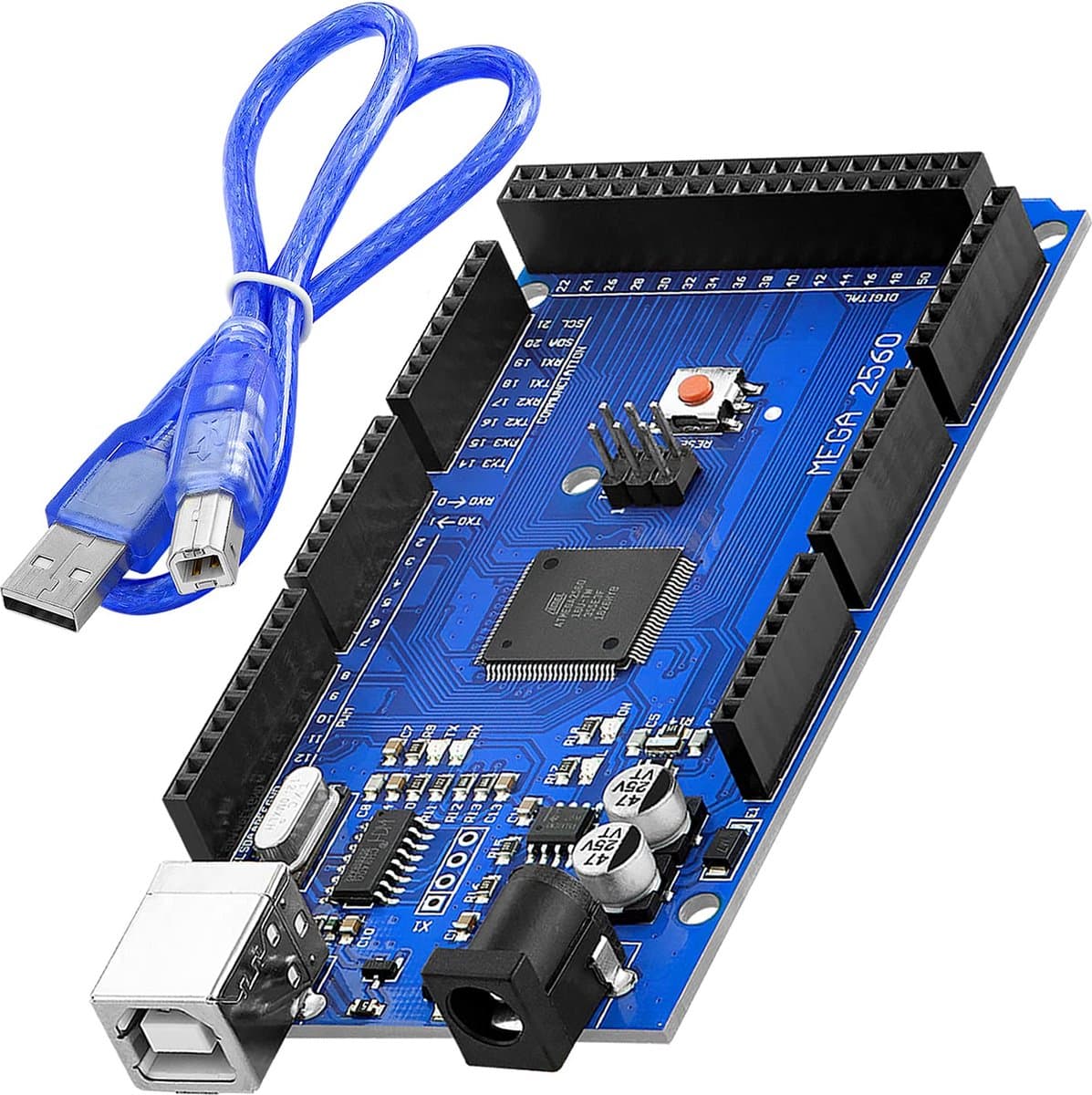 AZDelivery AZ-Mega 2560 R3 Bestuur met ATmega2560 met USB-kabel 1