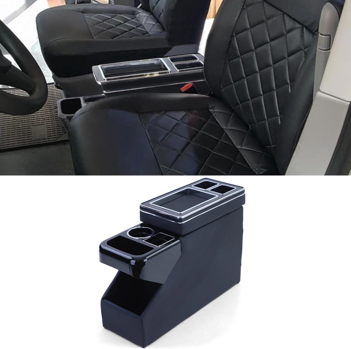 Passend Voor Peugeot Expert Luxe Middenconsole Bekerhouder Organizer Opbergen Armsteun Opbergvak