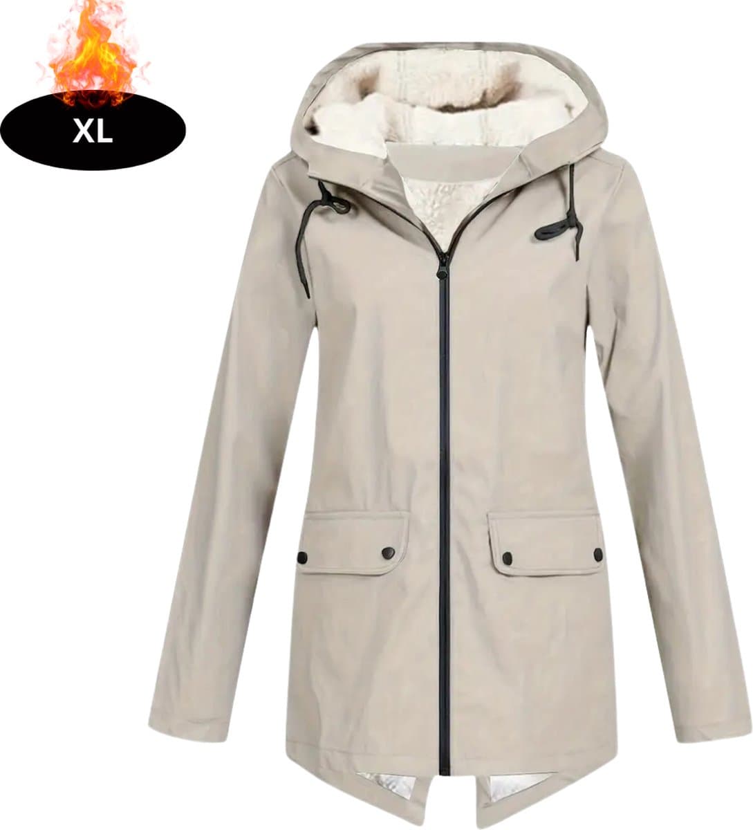 Bovista Windjas Dames - Parka - Lente & Herfst - Jas - Volwassen - Windjack - Windbreaker - Outdoor - Abrikoos - XL