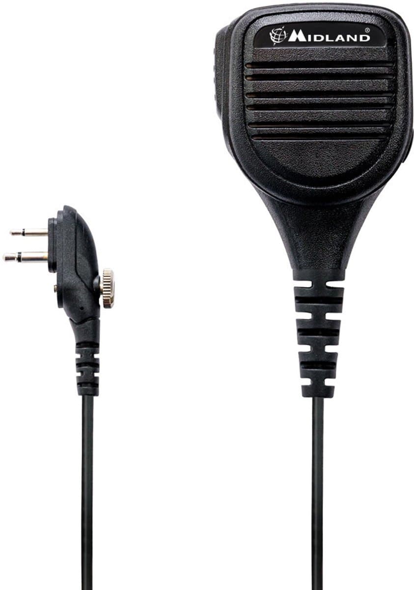 Midland MA-25M Waterproof Speakermicrofoon Waterproof C1129 voor Motorola portofoon 2pins