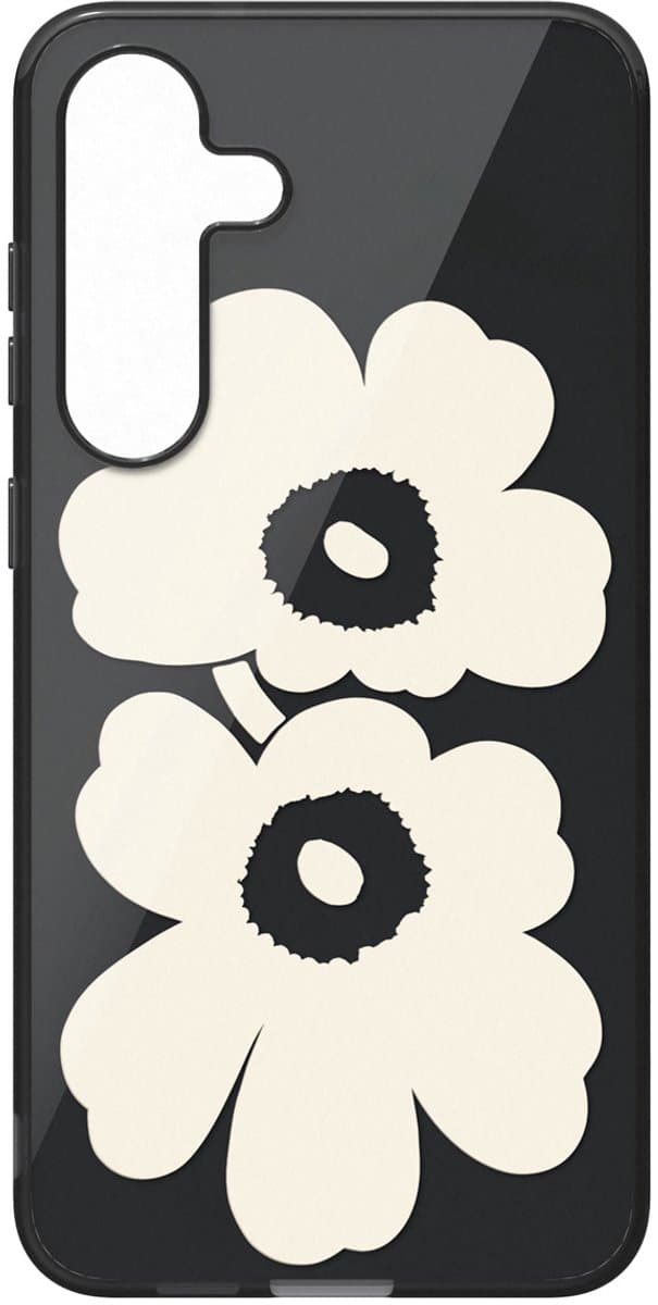 Samsung Galaxy S25+ kunststof hoesje, beige/zwart
