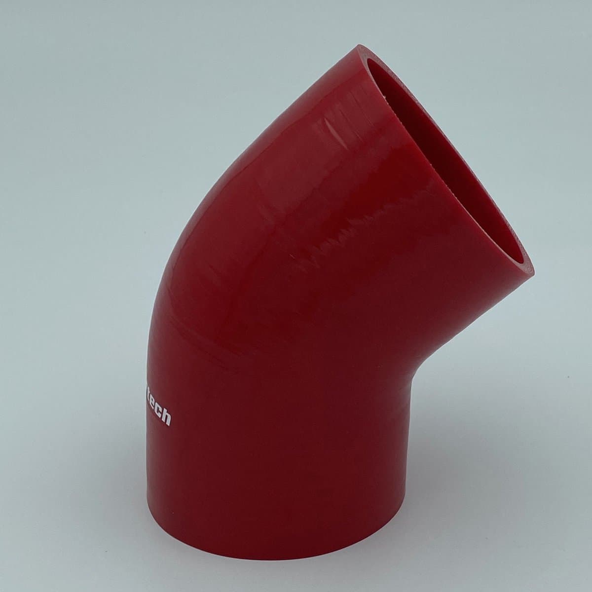 45 Graden bochten silicone - Rood, 102mm