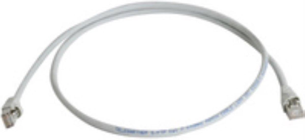 Telegärtner 100008990 RJ45 Netwerkkabel, patchkabel CAT 6A S/FTP 10.00 m Wit Vlambestendig, Snagless, Vlambestendig, Ha