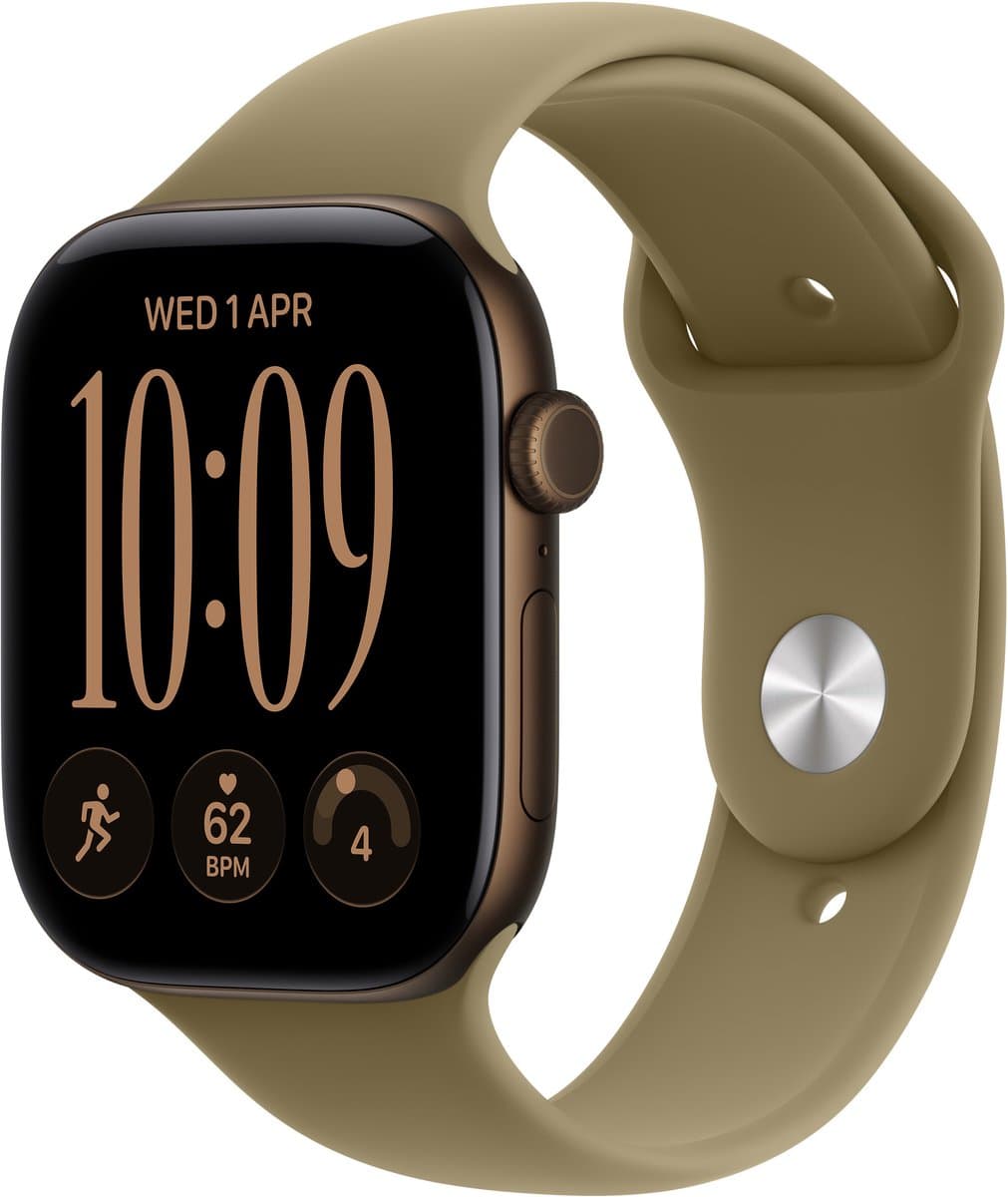 Apple Watch Series 12 - Wifi - 46 mm - Donkerbrons - M/L
