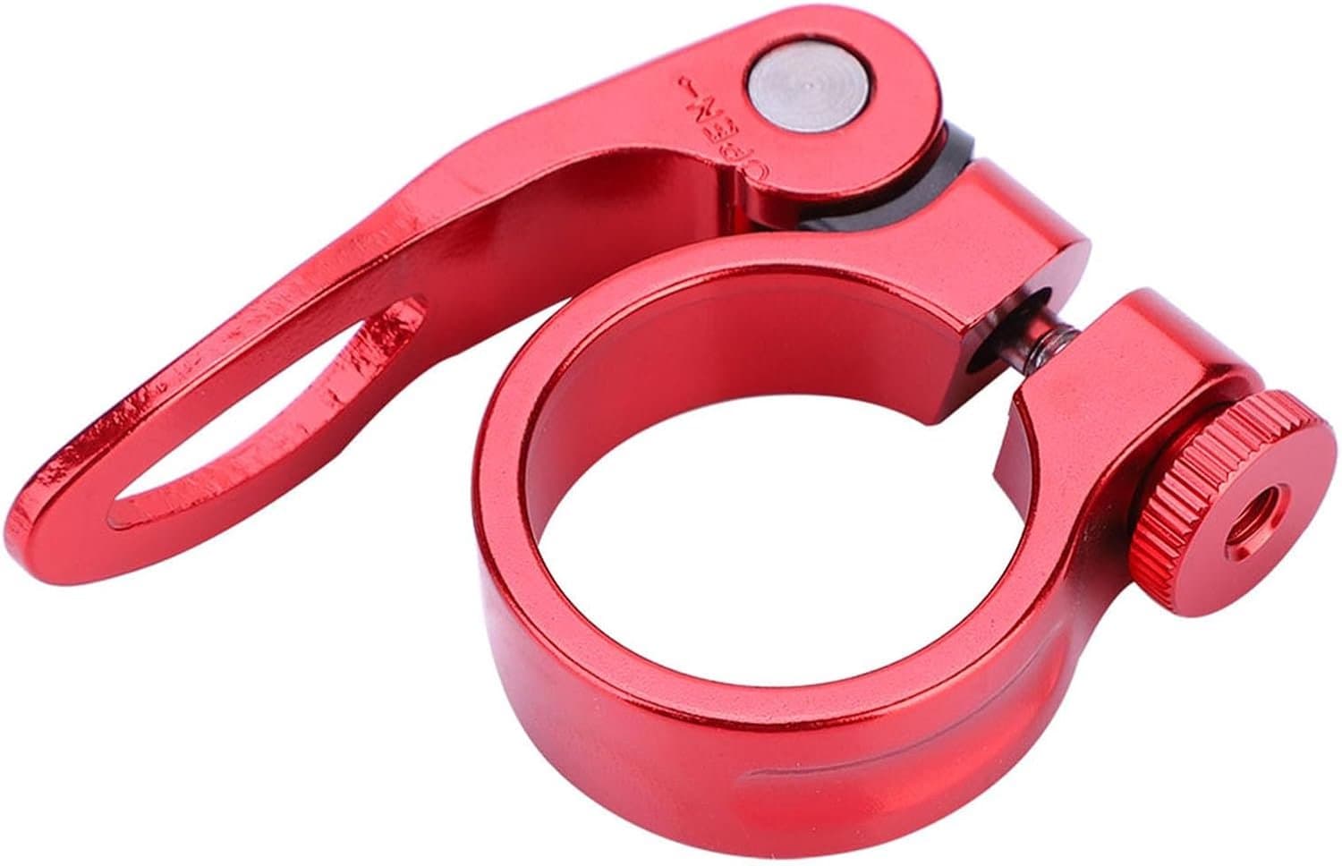 Zadelpenklem rood, Cx-18 snelspanner fiets, klem voor 31,8 mm S