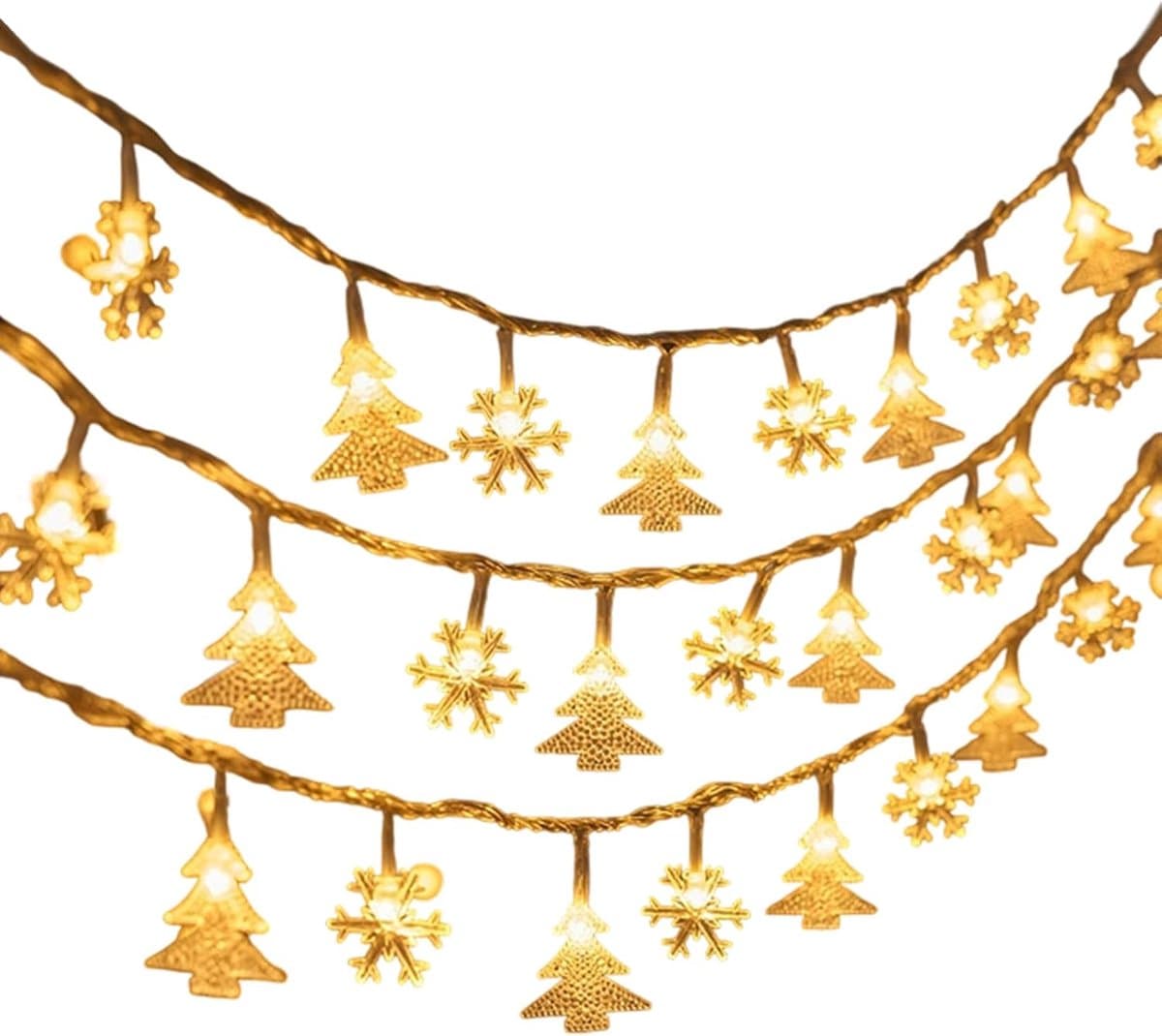 Kerstlichtjes - Decoratieve Verlichting - Feestelijke Sfeer - 50 LED Lampjes - 5 Meter Lengte - Warm Licht