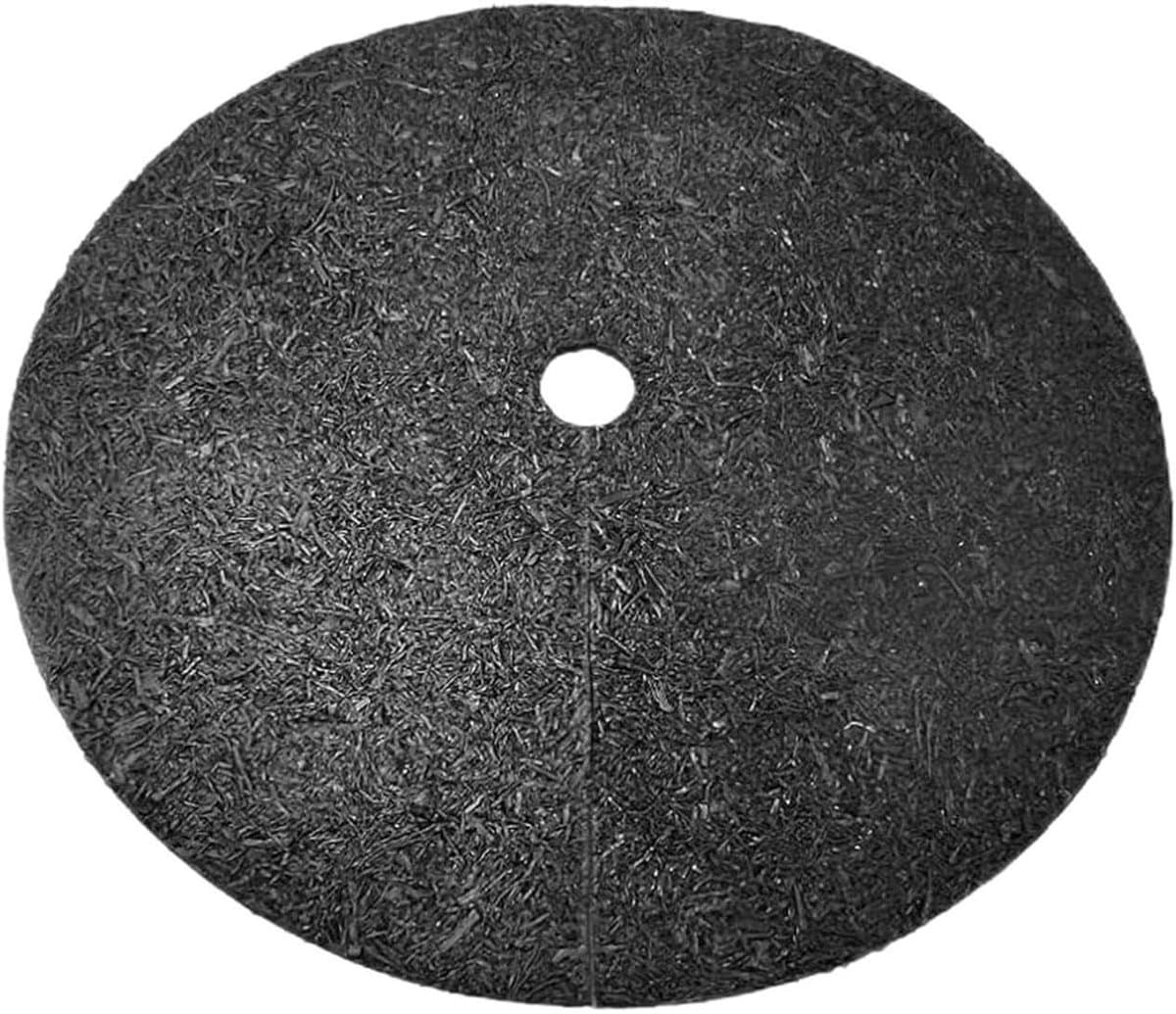 Boommulchring - Plantenbeschermer Wortelmat - Onkruid Bestrijden - Bevordert Wortelgroei - 72 cm Diameter - Zwart