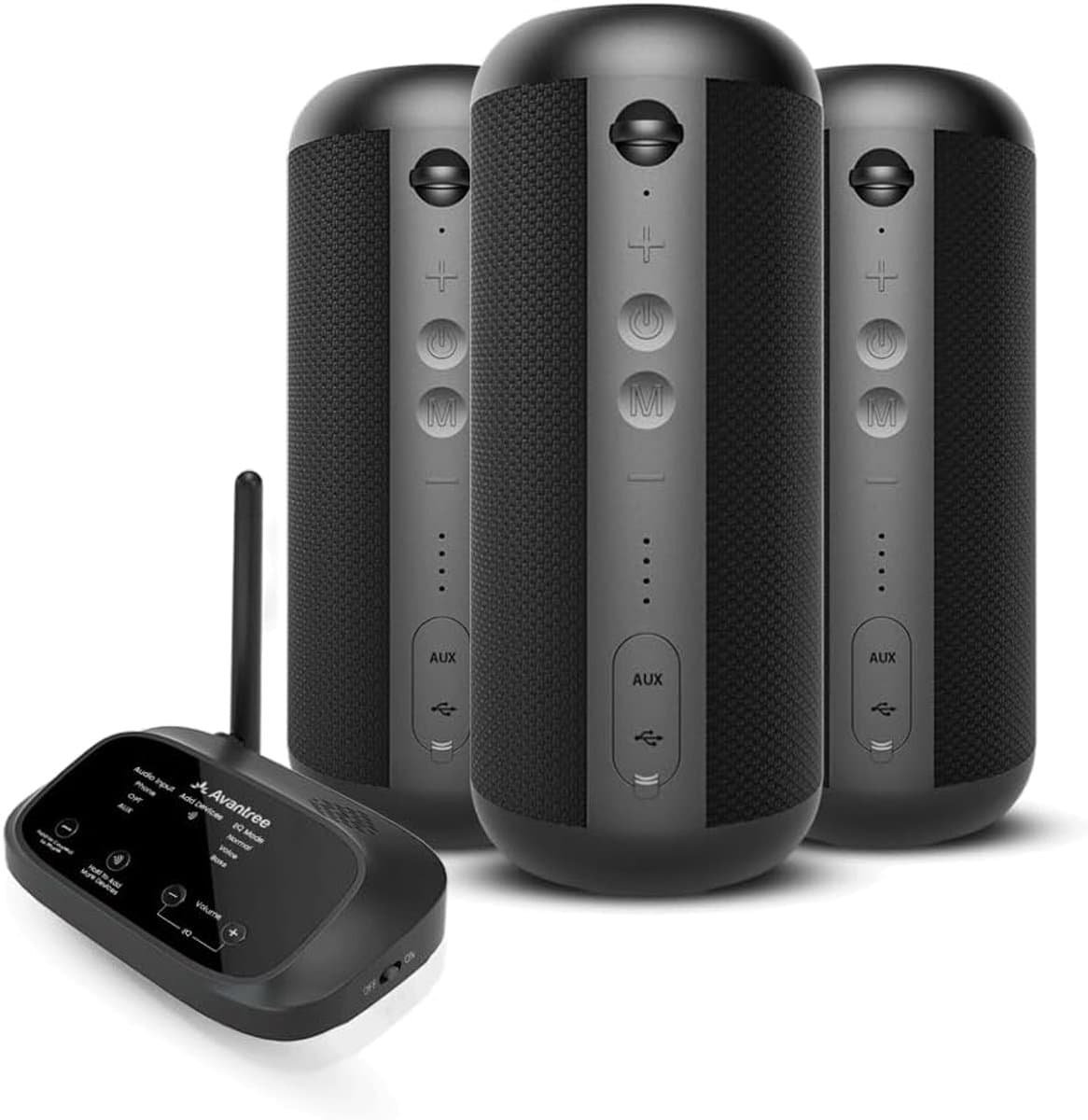 Thijox - Draadloos Multi-Room Luidsprekersysteem met Bluetooth - 3 Uitbreidbare Speakers - Lage Latentie Sync - Perfect voor Thuis en Vergaderruimtes