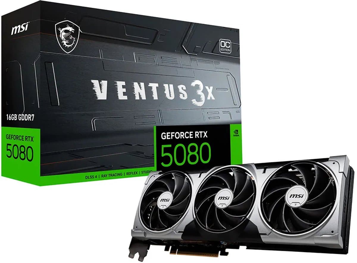 MSI GeForce RTX 5080 VENTUS 3X OC 16GB
