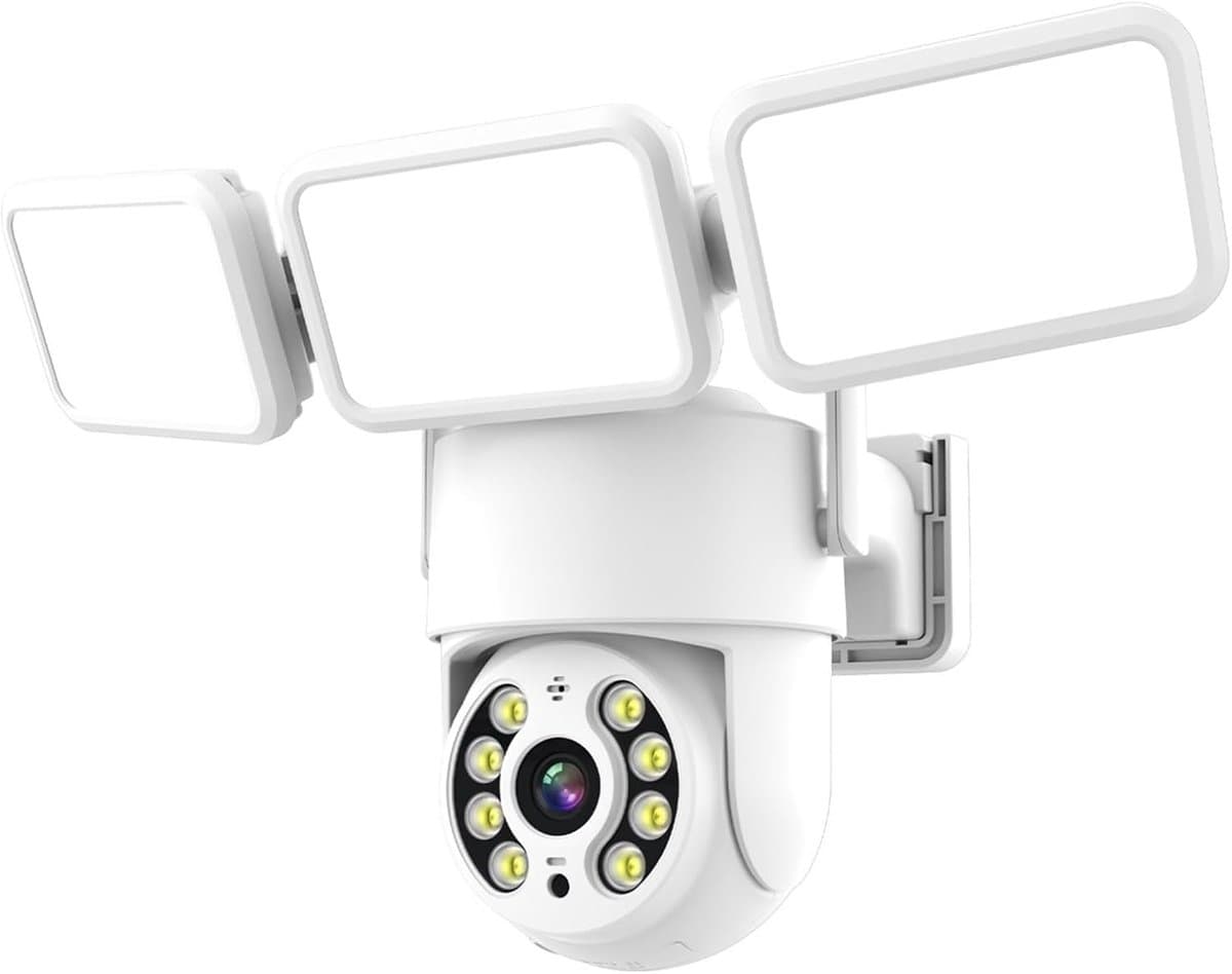 Beveiligingscamera Buiten - Smart Home Camera - Huisbewaking - AI Menselijke Tracking - 4MP HD Resolutie - Zwart