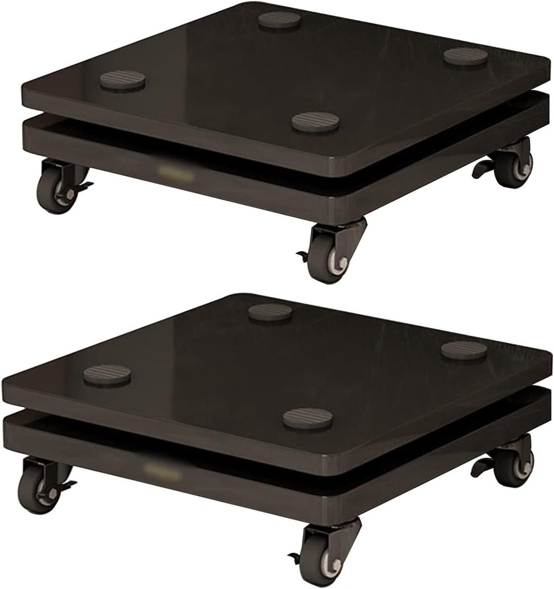 Subwoofer Isolatie Stand - Speaker Platform - Audio Optimalisatie - Met Mobiele Wielen - 30x35cm - Zwart