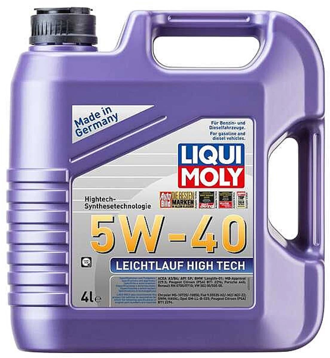 Liqui Moly Leichtlauf High Tech 5w40 Motorolie 4 liter