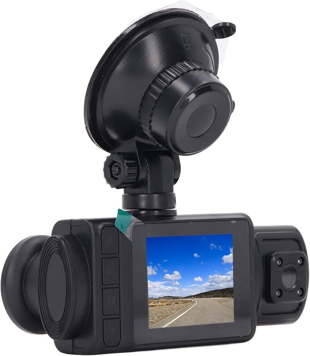 Dashcam met Drievoudige Camera - Auto Recorder - Rijgedrag Monitoren - Helder Dag- en Nachtzicht - 2.0 Inch IPS Scherm