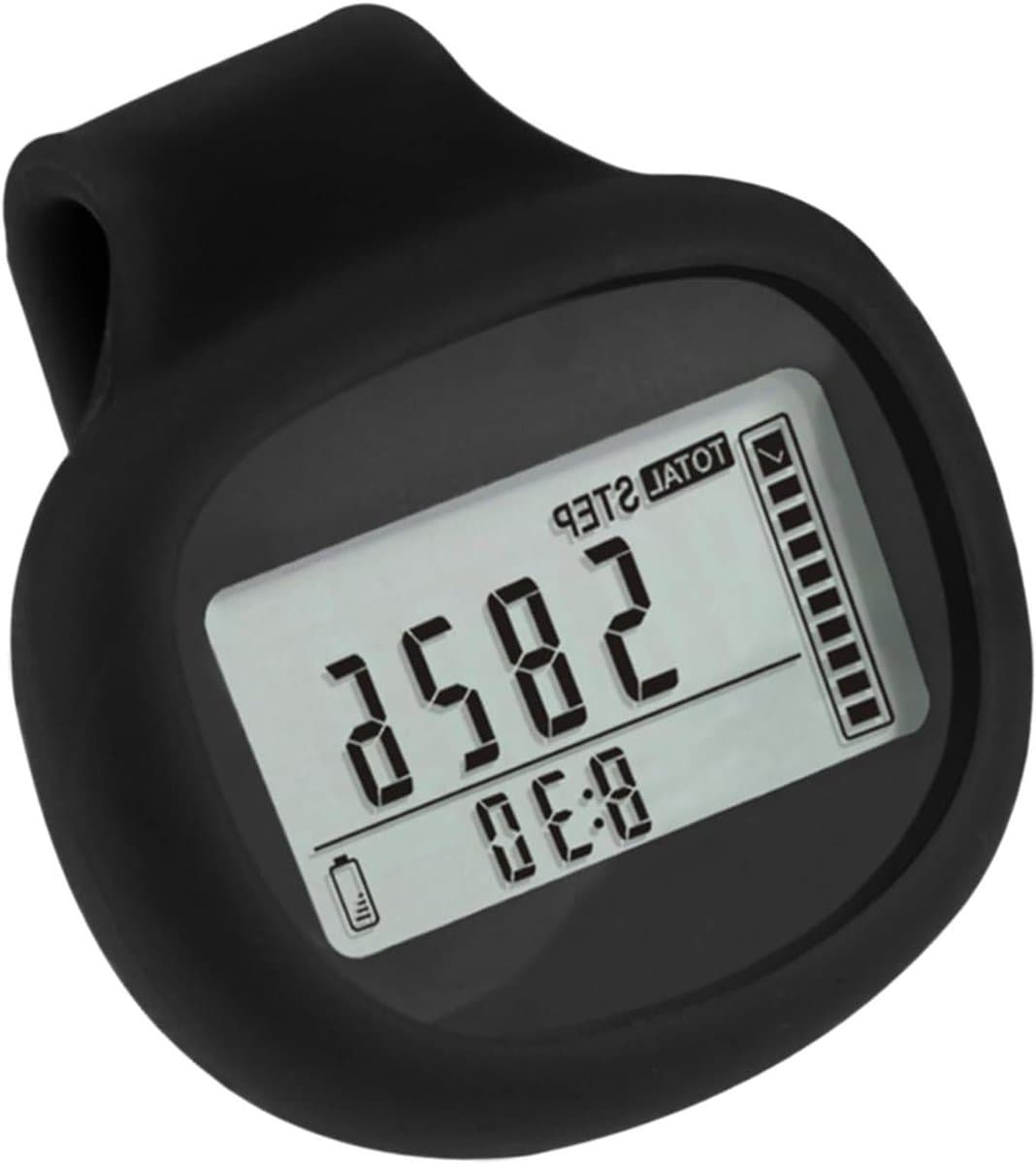Stappenteller Clip - Fitness Tracker - Dagelijkse Activiteit - 3D Sensor Technologie - 48x46x20 mm - Zwart