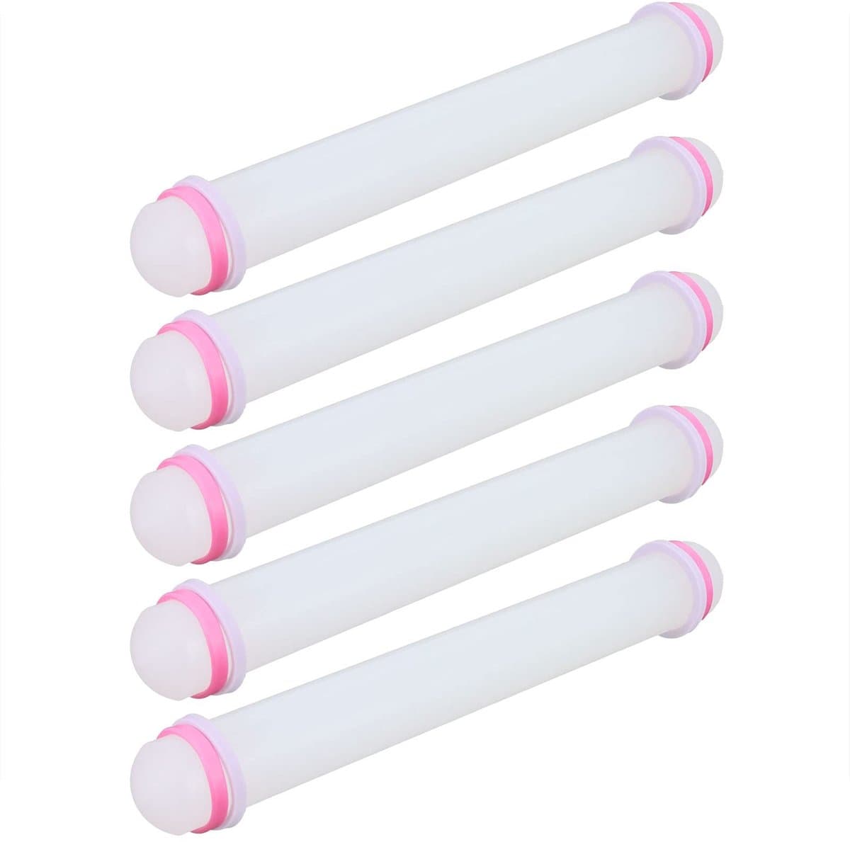 Dailygoods- Deegroller Set - 5 Stuks - Niet-Plak - Multi-Doel - Food Grade - Vaatwasserbestendig - Ideaal voor Bakken - Bakgereedschap
