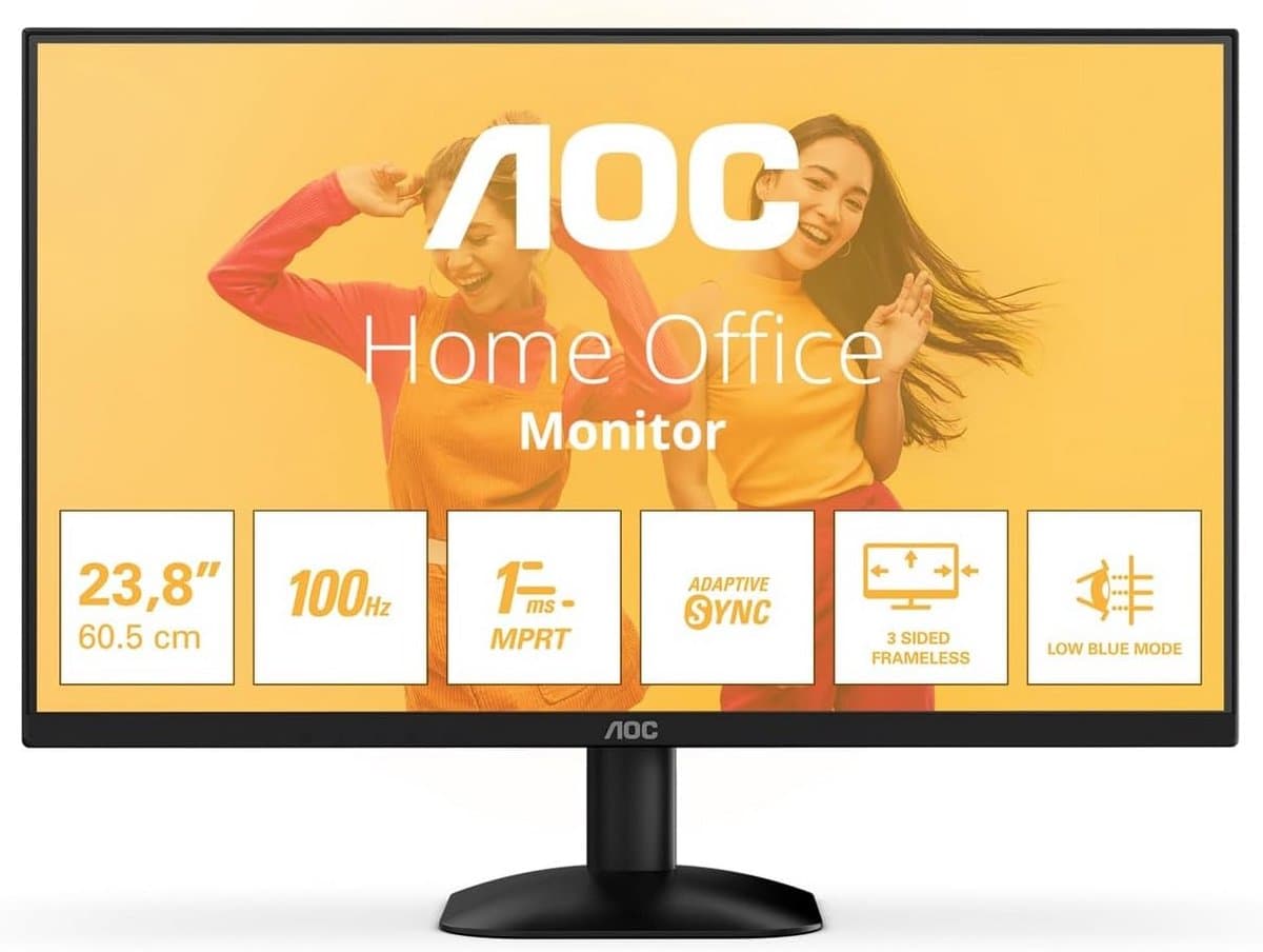24 inch Full HD Monitor 100Hz VA Paneel voor Werk en Gaming