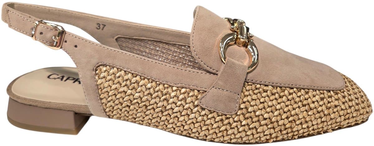 Caprice 9-9-29410-46 311 G Sandaletten Beige Leer en Suede Dames - Beige - 41