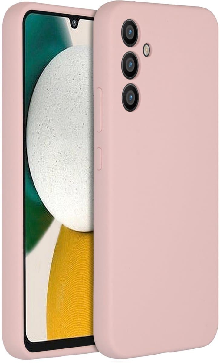 Accezz Hoesje - Geschikt voor Samsung Galaxy A34 (5G) - Liquid Silicone Backcover - Roze
