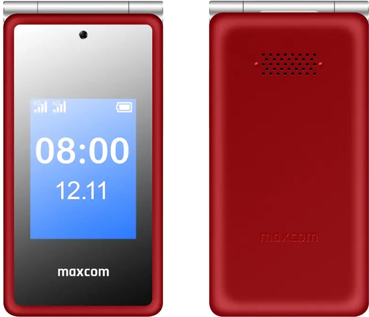Maxcom MM835 Rood Klaptelefoon senioren 4G