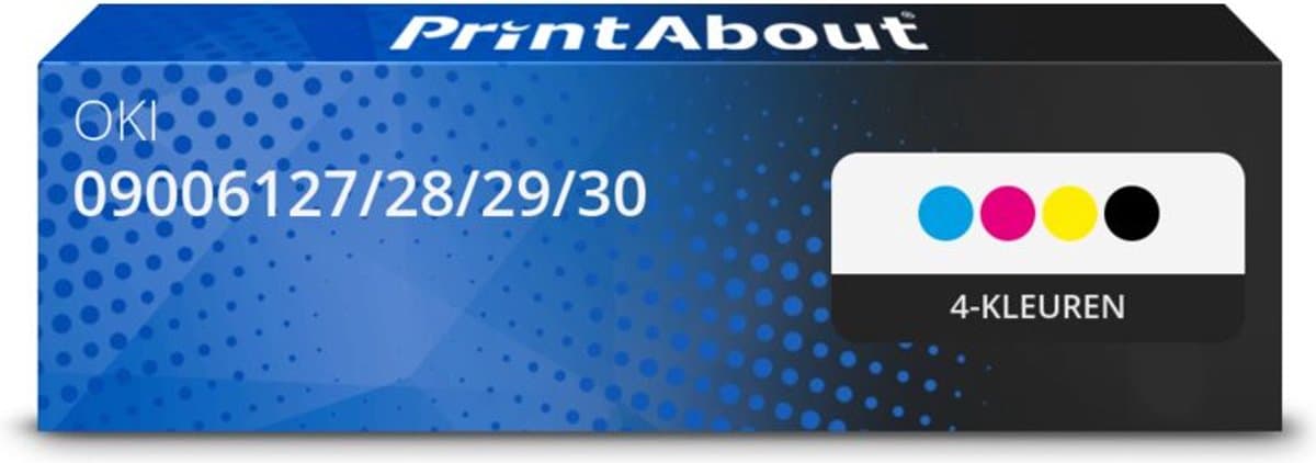 PrintAbout huismerk Toner 09006127/28/29/30 4-kleuren Multipack geschikt voor OKI