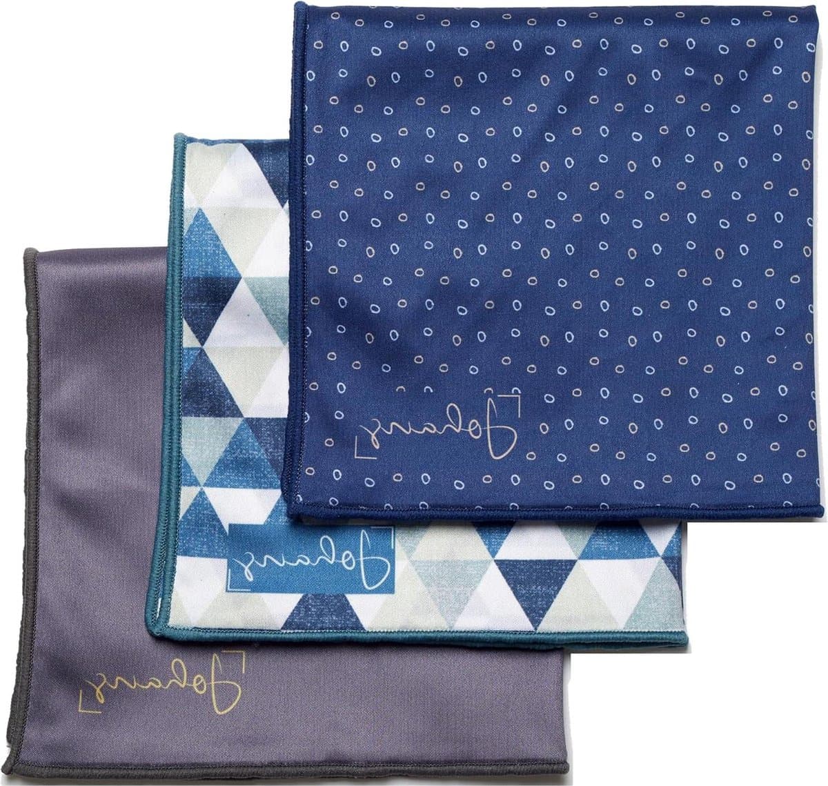 XXL Microvezeldoek voor smartphone en tablet - reinigen bril en camera - displaydoek - brillenpoetsdoek - opticienkwaliteit - 30 x 30 cm - 3-delige bundel Classics