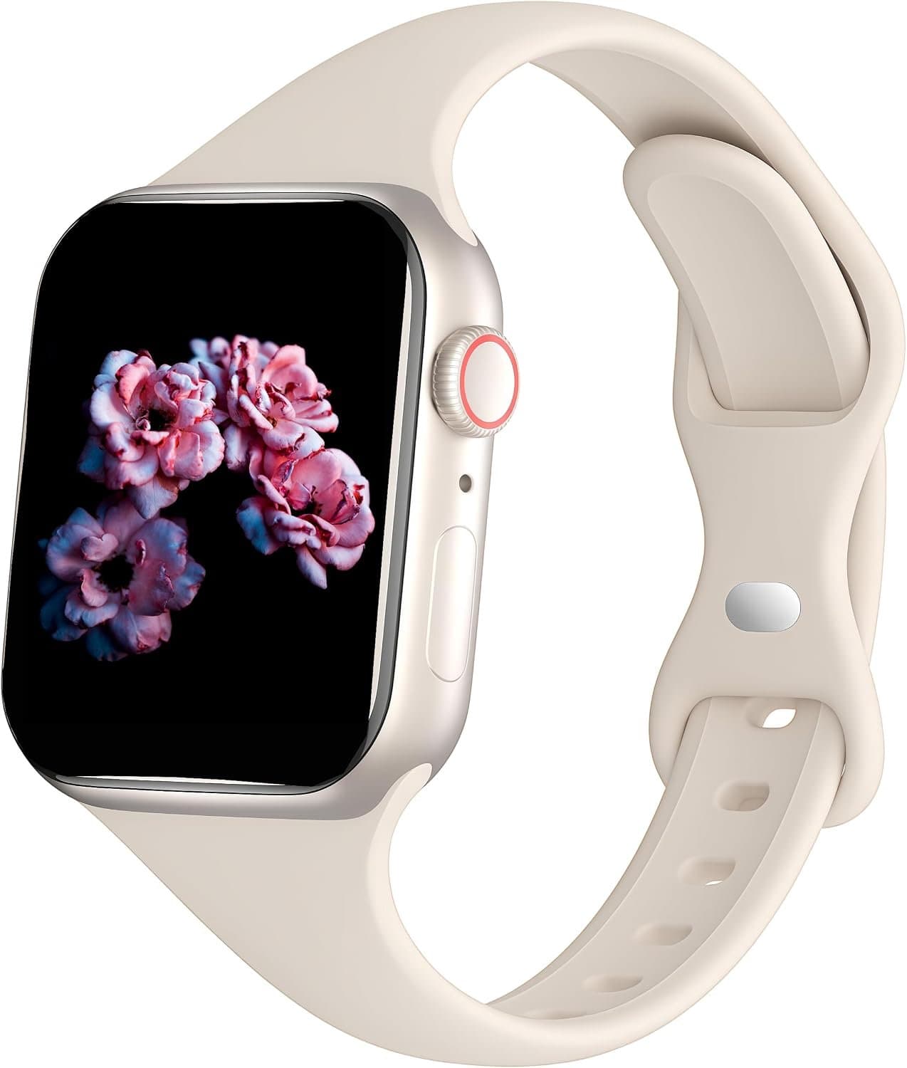 Slanke Smalle Dunne Silicone Band Compatibel met Apple Watch Ultra3/2/1 SE3/2/1 Series11/10/9/8/7/6/5/4/3/2/1 – Sportieve Waterdichte Klassieke Band voor 38-49 mm