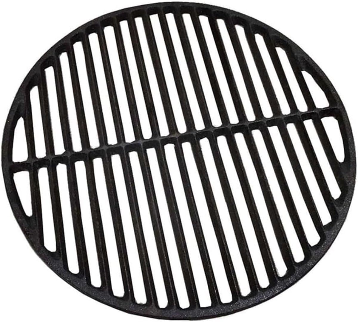 Gietijzeren Grill Pan - BBQ Koekenpan - Buiten Koken - Mesh Warmteverdeling - 25CM - Zwart