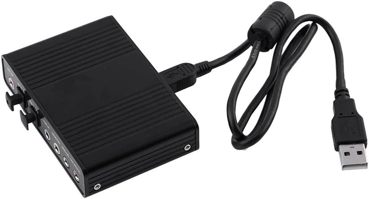 Externe Geluidskaart - USB Audio Adapter - Muziek Luisteren - Digitale SPDIF Output - 9 x 6 x 2 cm
