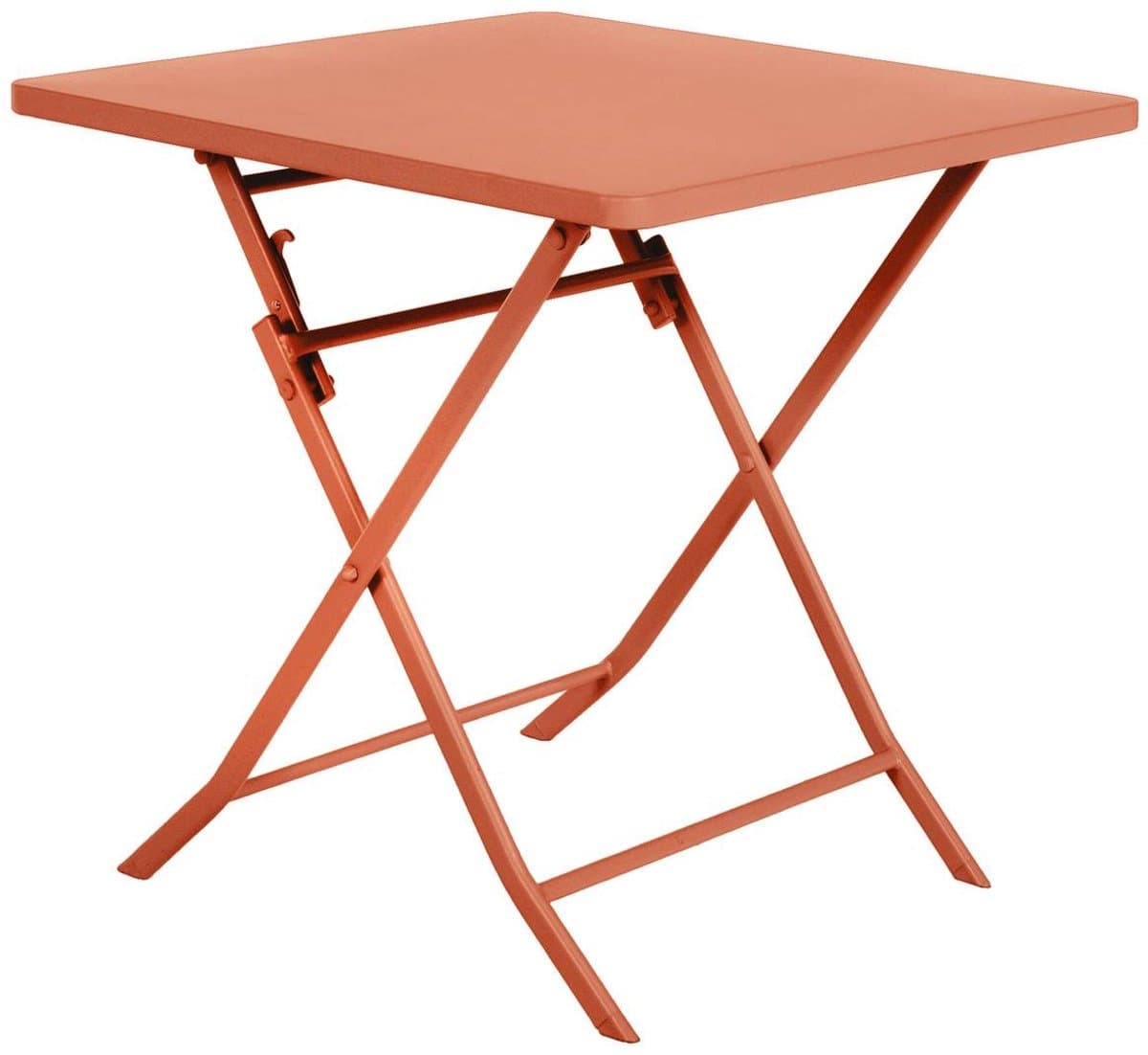 Vierkante opvouwbare tuintafel voor 2 personen van staal, model GREENSBORO