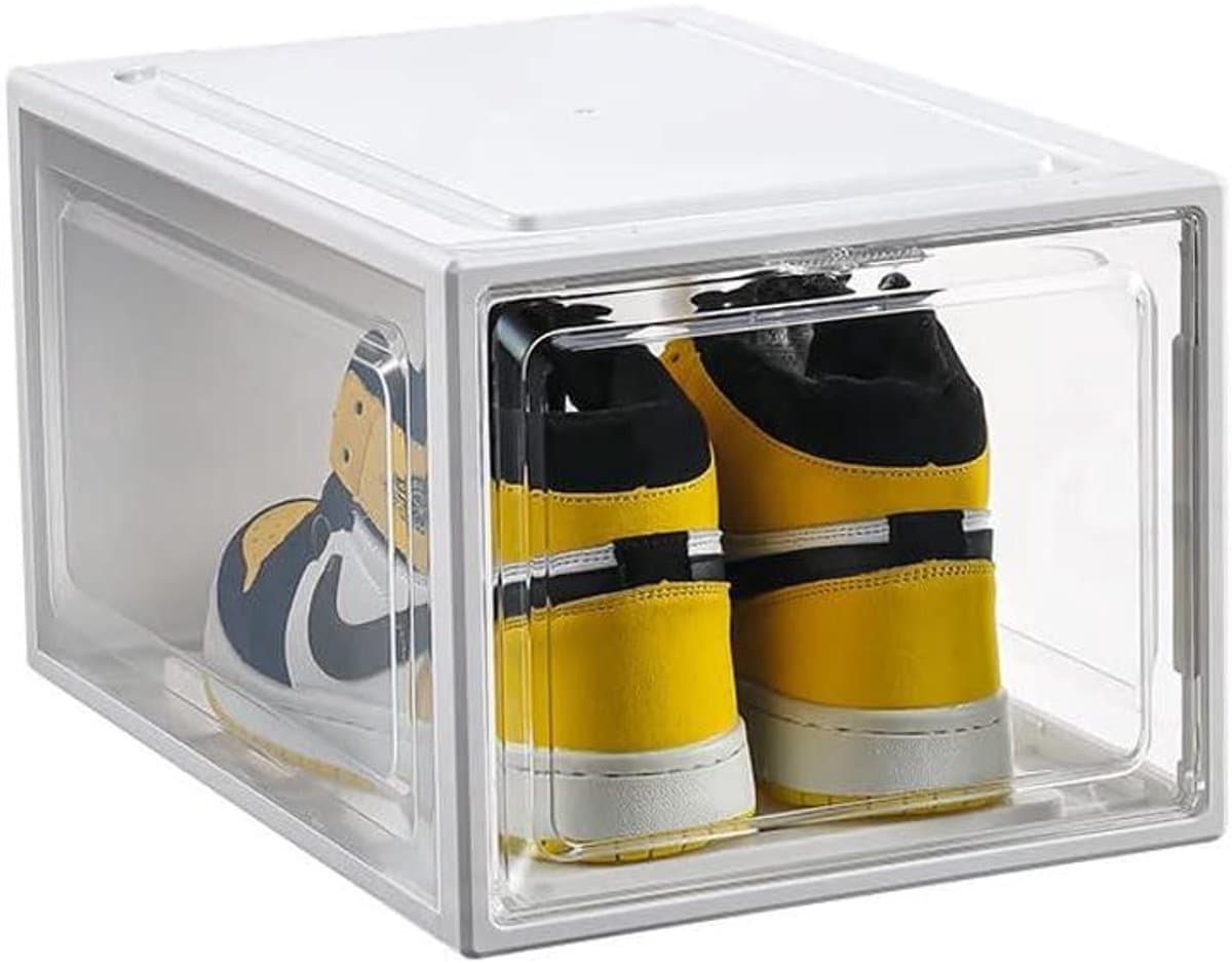 Schoenenboxen - Sneaker Opslag - Huis Organiseren - Stapelbaar Ontwerp - 35.3 cm - Transparant