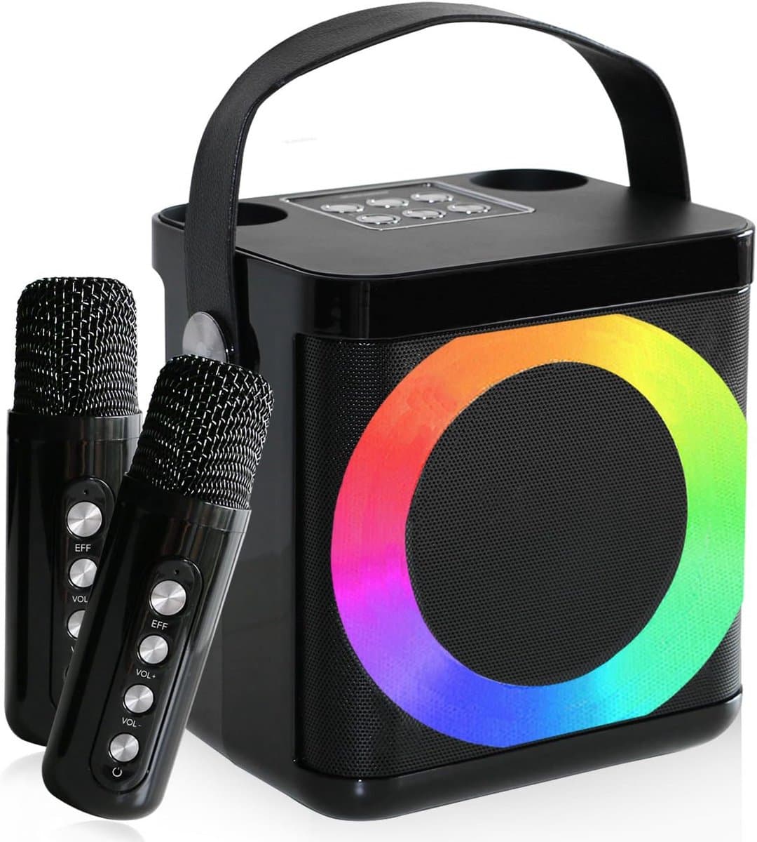 Karaokeset met Draadloze Microfoon - Bluetooth Speaker - Partybox - thuisfeest