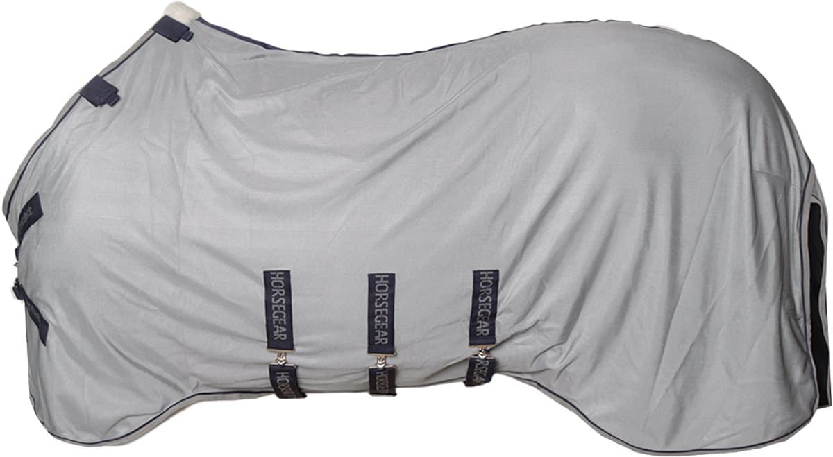 Horsegear Vliegendeken Horsegear Hgprotect V2 Met Hals Grijs - 110/145