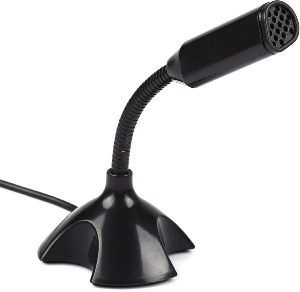 Dailygoody - Mini Desktop Stand Microfoon - USB Microfoon - Flexibel en Draagbaar - Ideaal voor Online Chatten - Geschikt voor PC en Laptop