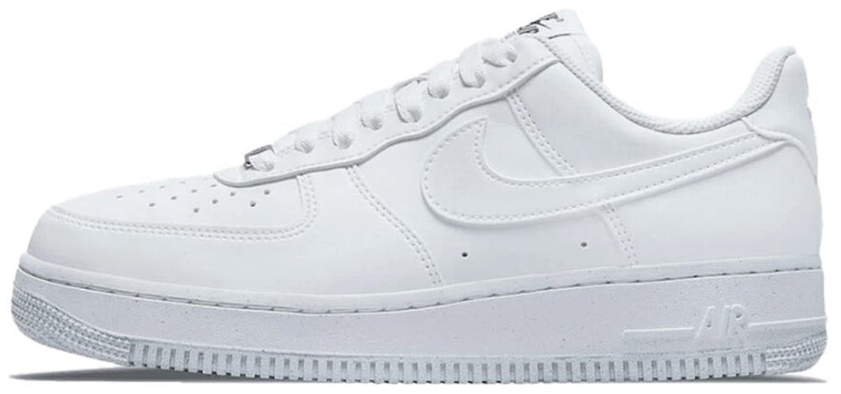 Nike Nike Air Force 1 Low - Sneakers - Dames - Next Nature Wit Metallic Grey