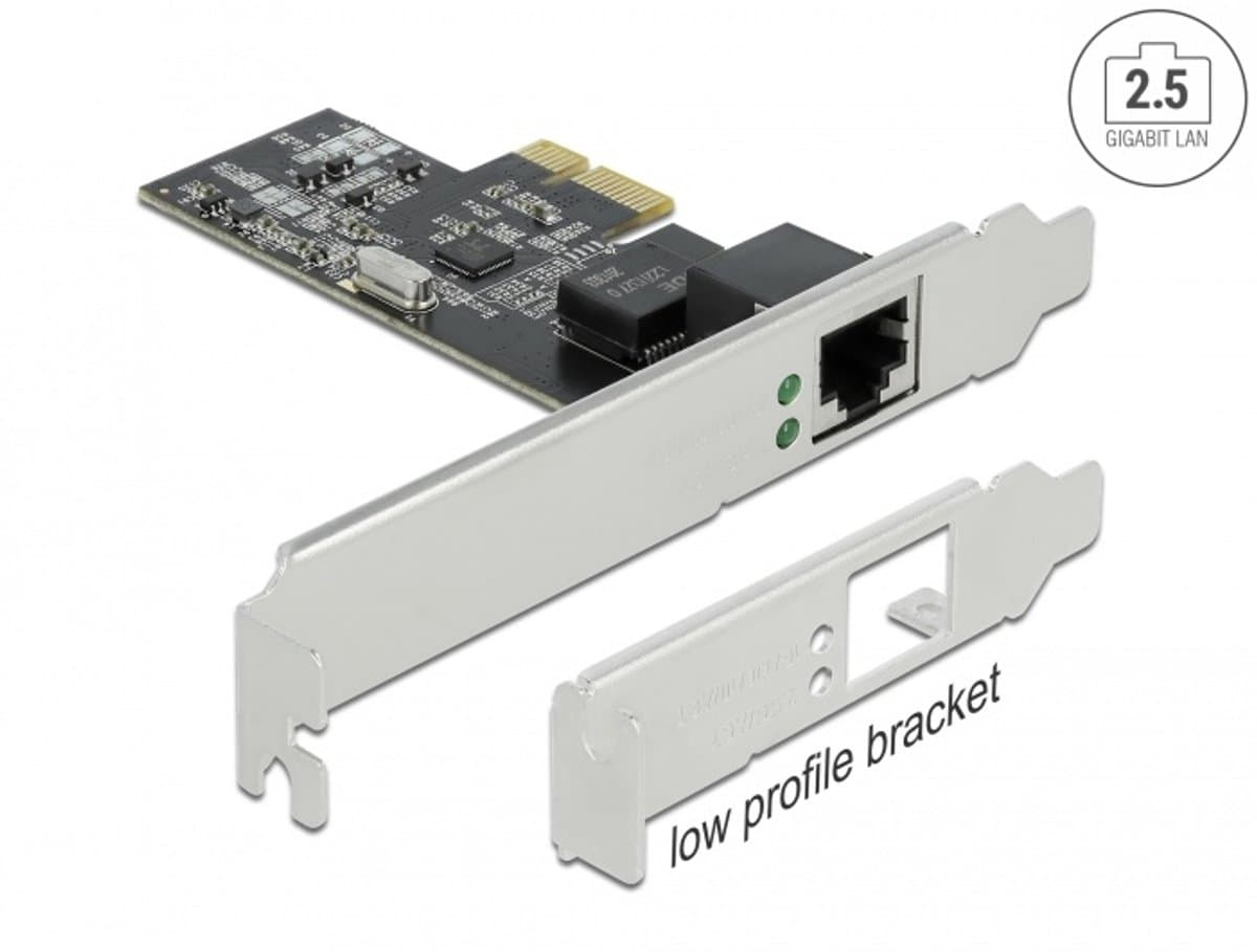 Delock PCI Express x1 Card 1 x RJ45 2.5 Gigabit LAN RTL8125