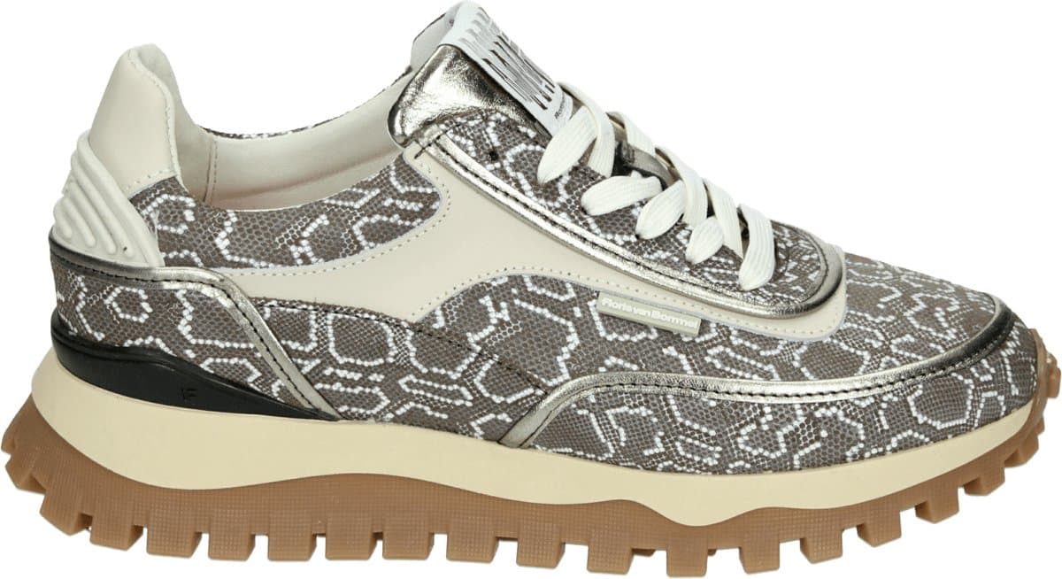 Floris van Bommel - GROMMI 02.13 - Lage sneakersDames sneakers - Kleur: Bruin - Maat: 42