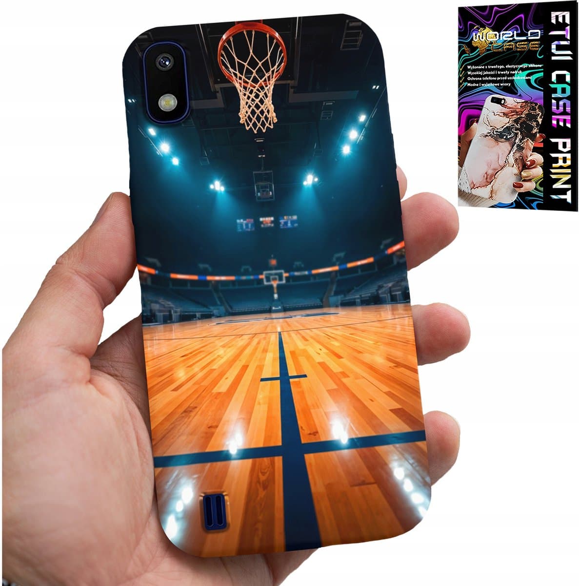 SAMSUNG A10 HOESJE - NBA BASKETBALVELD, BASKETFAUNPATRONEN