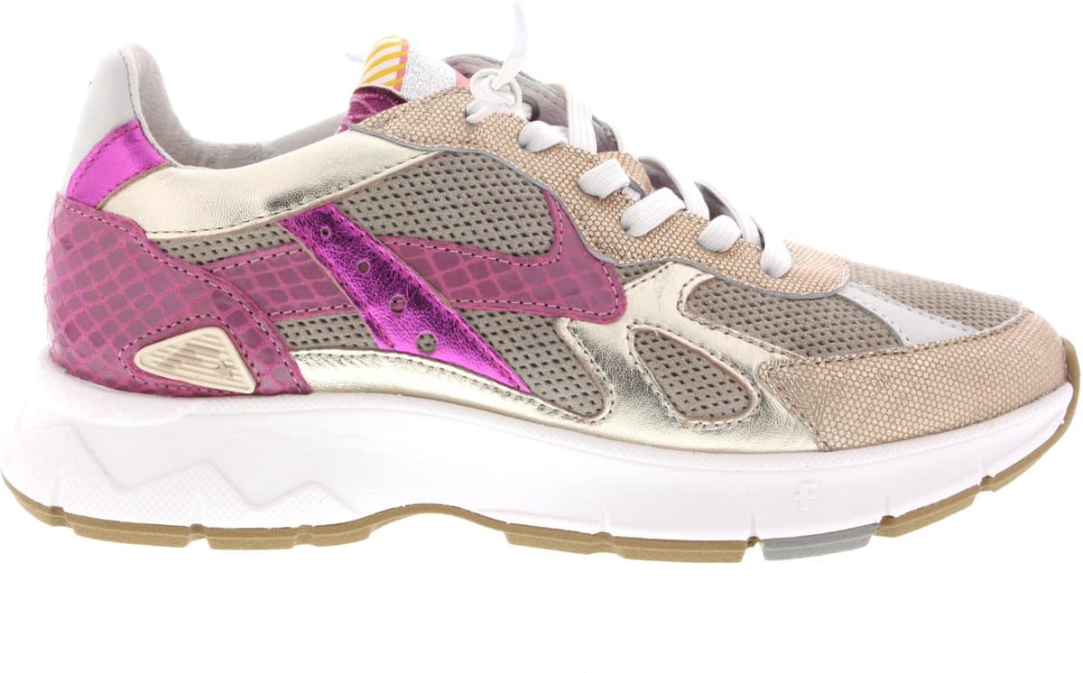 Floris Van Bommel Sfw-10152 Daysi Sneakers - Leer - Dames - Goudkleurig - Maat 37