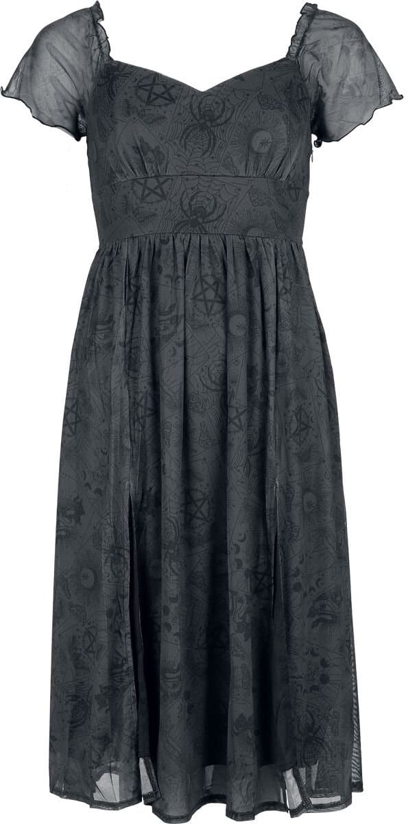 Jawbreaker Tarot Deck Dames Midi-jurk - grijs/zwart - S