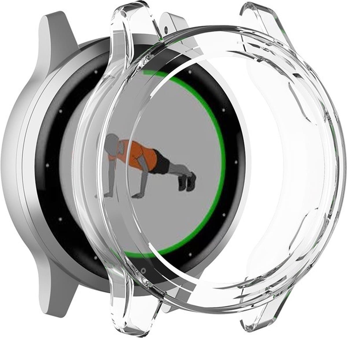 Voor Garmin Vivoactive 4 TPU beschermende schaal (transparant wit)
