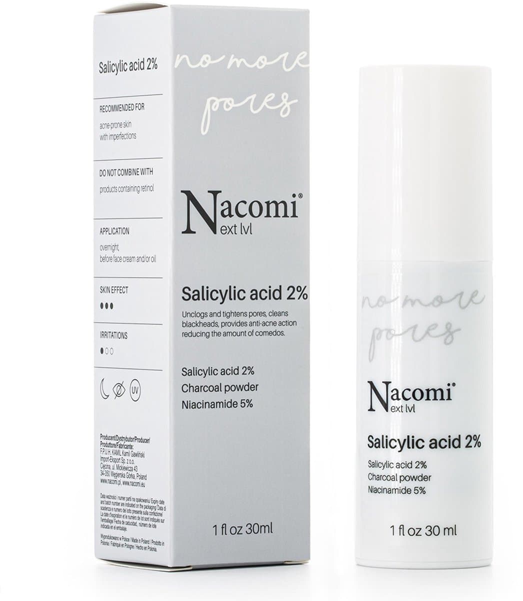 Nacomi No More Pores Salicylic Acid Salicylzuur Serum 2% 30ml.