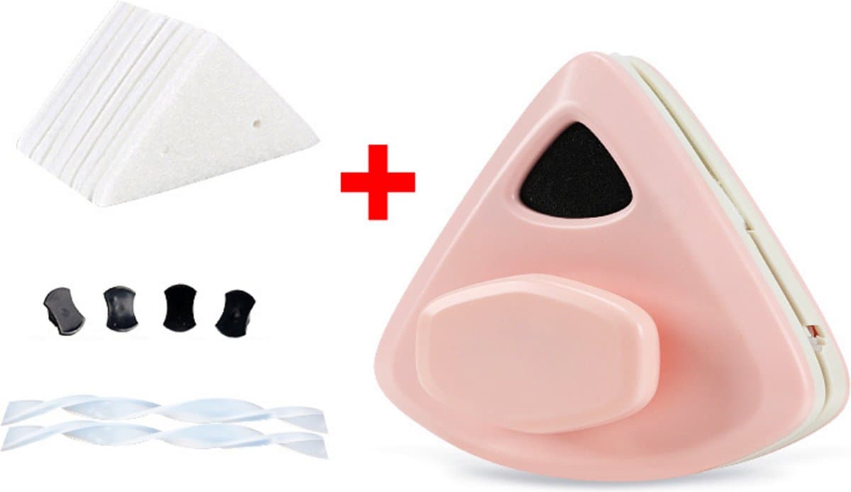 Anhichef® Magnetische Ramenwasser - Raamwisser Enkel Glas 3-5mm Verbeterd Handvat - Ruitenreiniger 6 Doekjes - Ruitenwasser Set