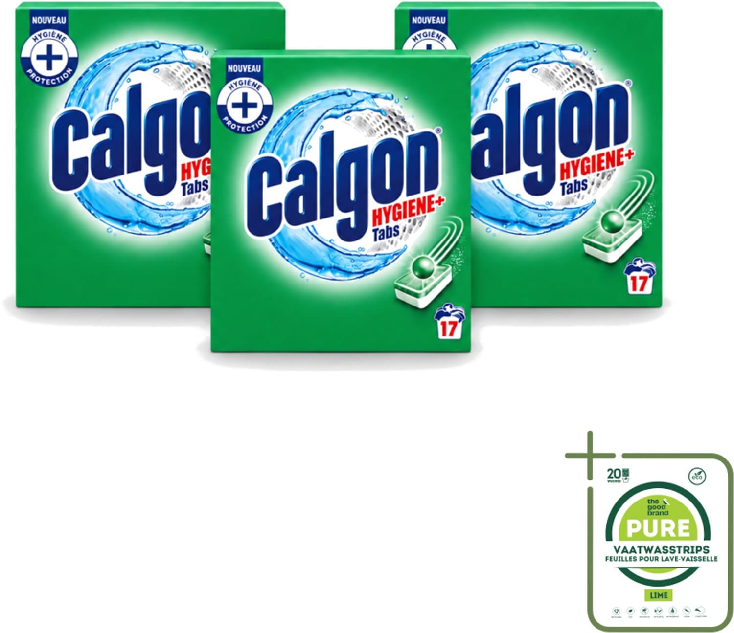 3 x Calgon - Ontkalkingsmiddel - 221 g - 17 Capsules - Grootverpakking - Vaatwasstrips - Ontkalken Wasmachine - Kalkaanslag - Wasmachine Reinigen - Wasmiddel - Wasmachine Beschermen
