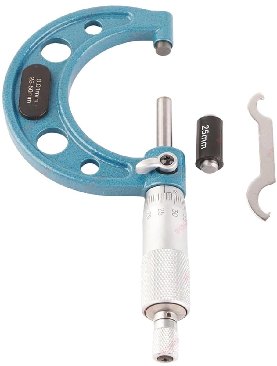 meetbereik 25-30 mm, micrometer meetschroef met 0,01 mm resolutie, Engelse schroefdraad, precisiemicrometer voor fijne metingen