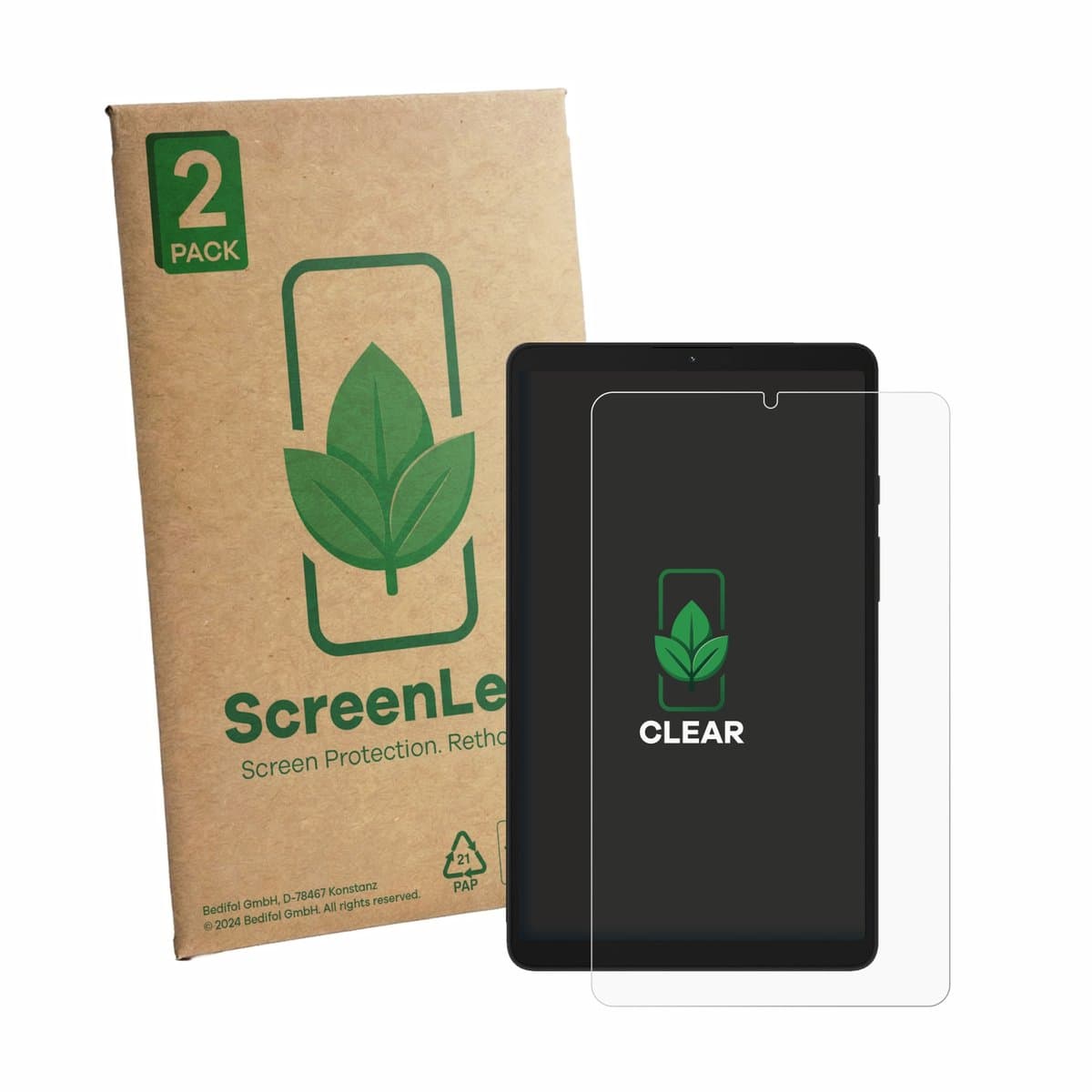 ScreenLeaf - Screenprotector voor Samsung Galaxy Tab A9 WiFi - Duurzame schermbescherming Folie Beschermfolie transparant 2 Stuks